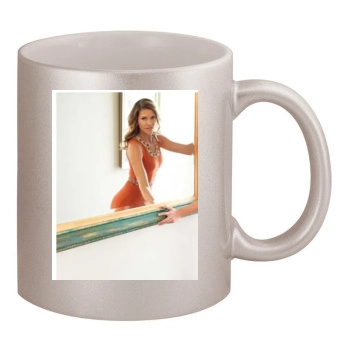 Tricia Helfer 11oz Metallic Silver Mug