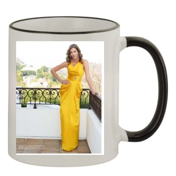 Tricia Helfer 11oz Colored Rim & Handle Mug