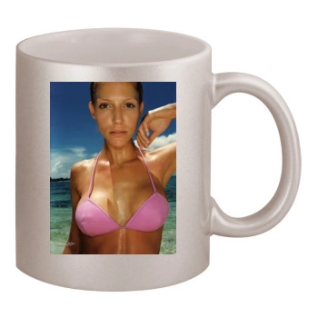 Tricia Helfer 11oz Metallic Silver Mug