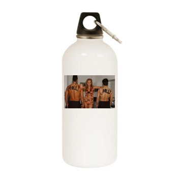 Holly Valance White Water Bottle With Carabiner