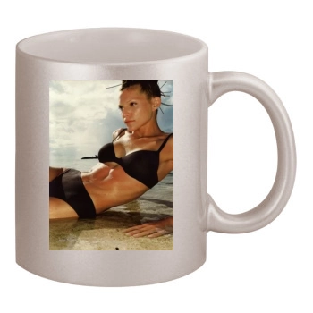 Tricia Helfer 11oz Metallic Silver Mug