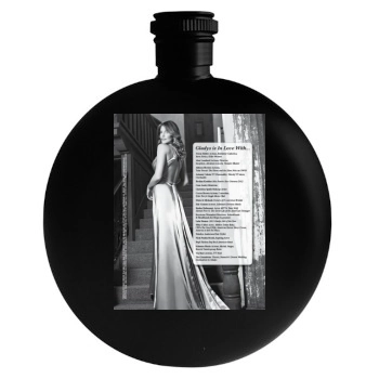 Tricia Helfer Round Flask