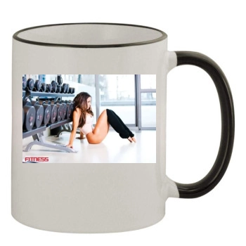 Trish Stratus 11oz Colored Rim & Handle Mug