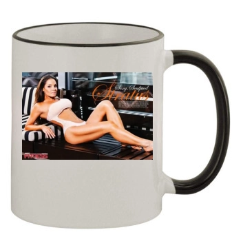 Trish Stratus 11oz Colored Rim & Handle Mug