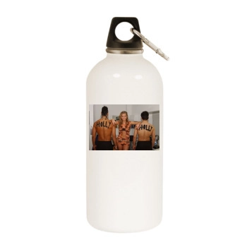 Holly Valance White Water Bottle With Carabiner