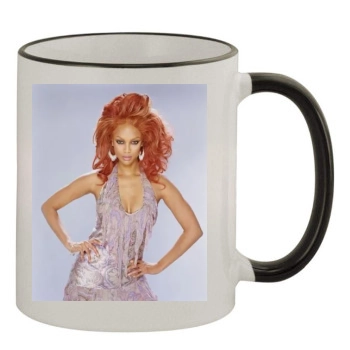 Tyra Banks 11oz Colored Rim & Handle Mug