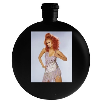 Tyra Banks Round Flask