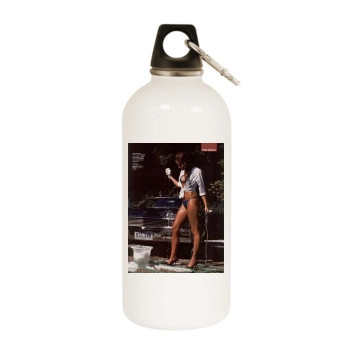 Holly Valance White Water Bottle With Carabiner