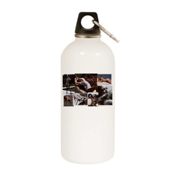 Holly Valance White Water Bottle With Carabiner