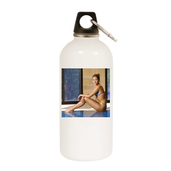 Holly Valance White Water Bottle With Carabiner