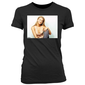 Holly Valance Women's Junior Cut Crewneck T-Shirt