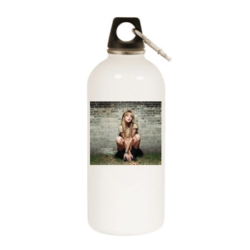 Holly Valance White Water Bottle With Carabiner