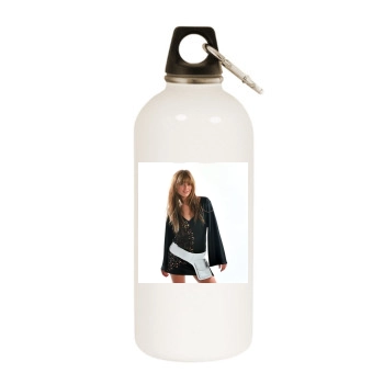 Holly Valance White Water Bottle With Carabiner