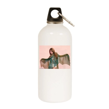 Holly Valance White Water Bottle With Carabiner