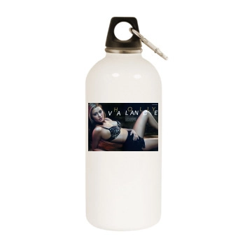 Holly Valance White Water Bottle With Carabiner