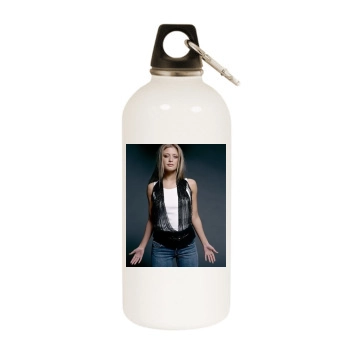 Holly Valance White Water Bottle With Carabiner