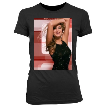 Holly Valance Women's Junior Cut Crewneck T-Shirt