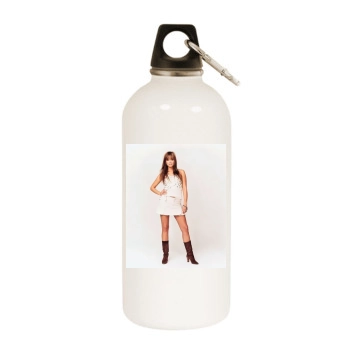 Holly Valance White Water Bottle With Carabiner