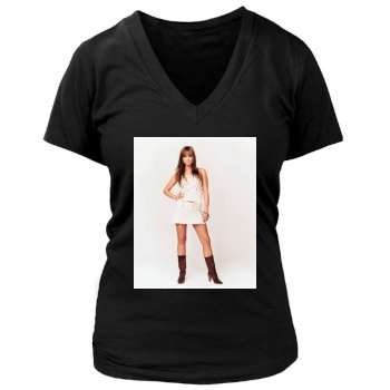 Holly Valance Women's Deep V-Neck TShirt