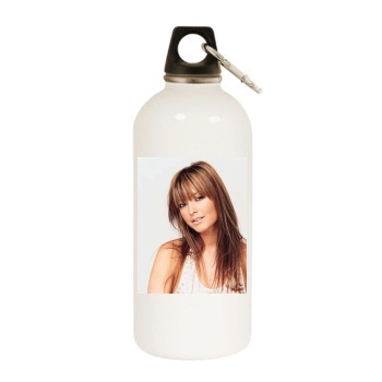 Holly Valance White Water Bottle With Carabiner