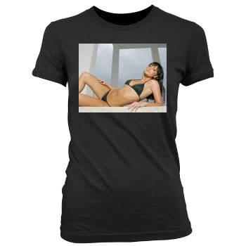 Holly Valance Women's Junior Cut Crewneck T-Shirt