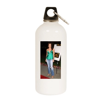 Holly Valance White Water Bottle With Carabiner