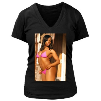 Huge Ass Women's Deep V-Neck TShirt