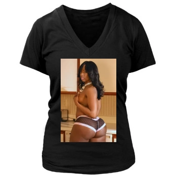 Huge Ass Women's Deep V-Neck TShirt