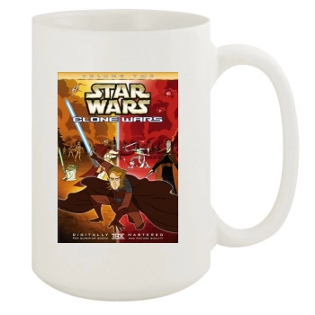 Star Wars: Clone Wars (2003) 15oz White Mug