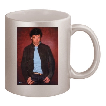 Hugh Jackman 11oz Metallic Silver Mug