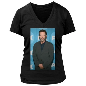 Hugh Laurie Women's Deep V-Neck TShirt