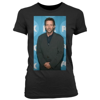 Hugh Laurie Women's Junior Cut Crewneck T-Shirt