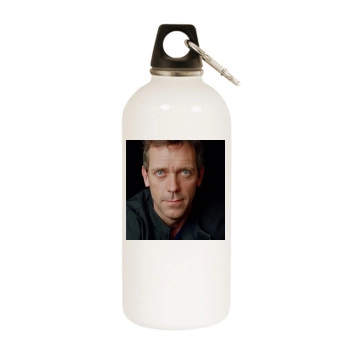 Hugh Laurie White Water Bottle With Carabiner