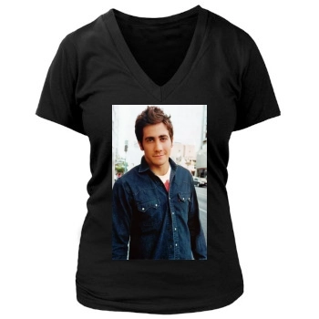 Jake Gyllenhaal Women's Deep V-Neck TShirt