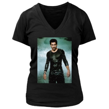 Jake Gyllenhaal Women's Deep V-Neck TShirt