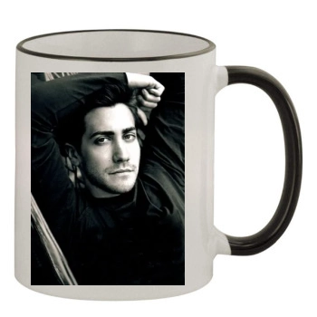 Jake Gyllenhaal 11oz Colored Rim & Handle Mug