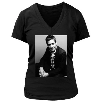 Jake Gyllenhaal Women's Deep V-Neck TShirt