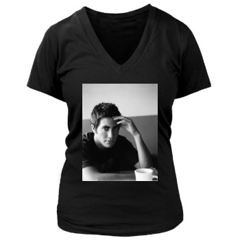 Jake Gyllenhaal Women's Deep V-Neck TShirt