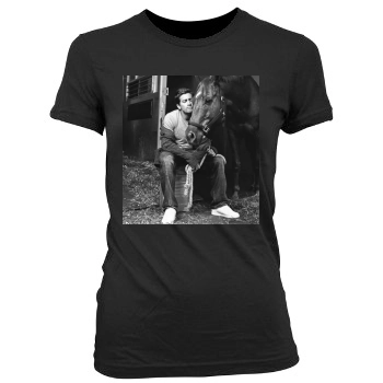 Jake Gyllenhaal Women's Junior Cut Crewneck T-Shirt