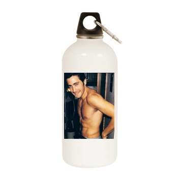 Jake Gyllenhaal White Water Bottle With Carabiner