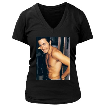 Jake Gyllenhaal Women's Deep V-Neck TShirt