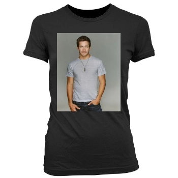 Jake Gyllenhaal Women's Junior Cut Crewneck T-Shirt