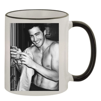 Jake Gyllenhaal 11oz Colored Rim & Handle Mug