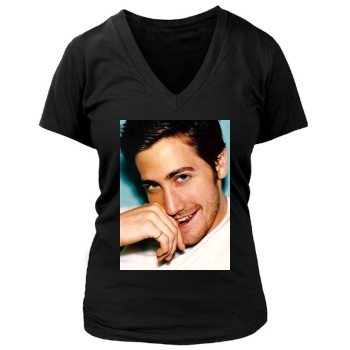 Jake Gyllenhaal Women's Deep V-Neck TShirt