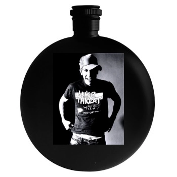 Jake Gyllenhaal Round Flask