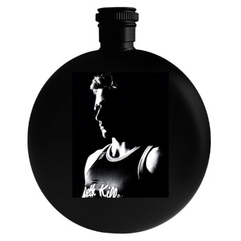 Jake Gyllenhaal Round Flask