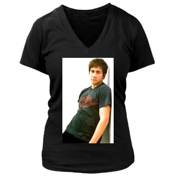 Jake Gyllenhaal Women's Deep V-Neck TShirt