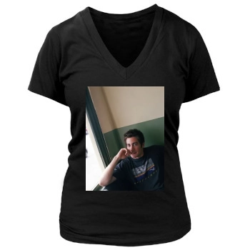 Jake Gyllenhaal Women's Deep V-Neck TShirt