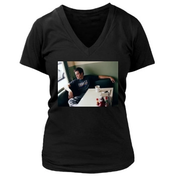 Jake Gyllenhaal Women's Deep V-Neck TShirt