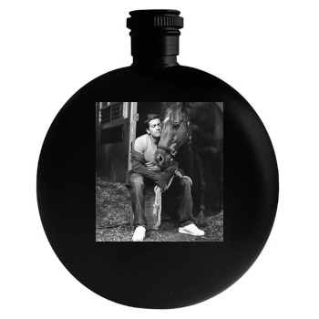 Jake Gyllenhaal Round Flask